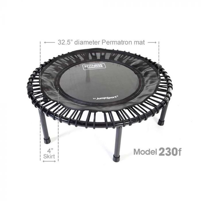 jumpsport js-230f foldable fitness trampoline dimension