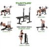 tunturi weight bench wb20 workout chart
