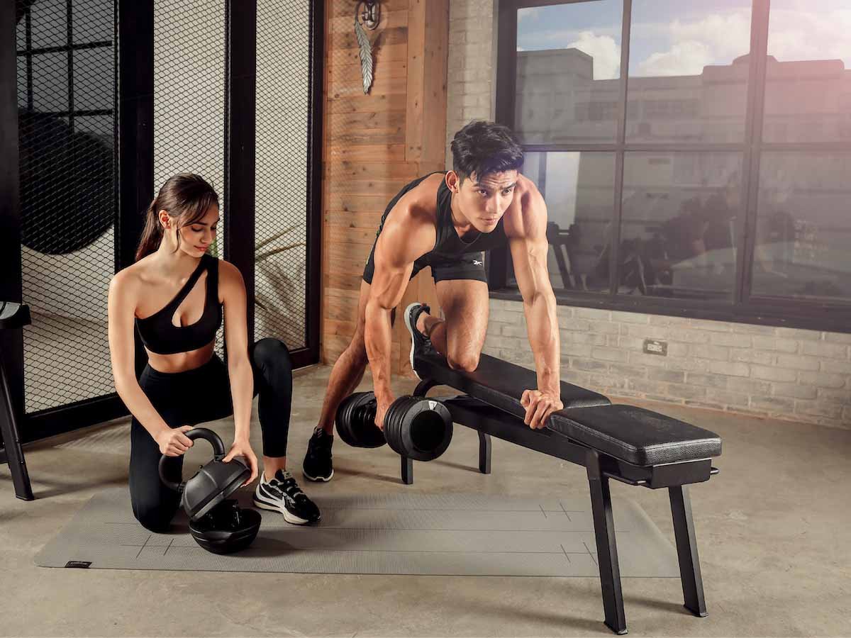 compact foldable bench workout
